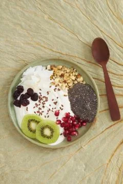 Breakfast chia Stock Photos