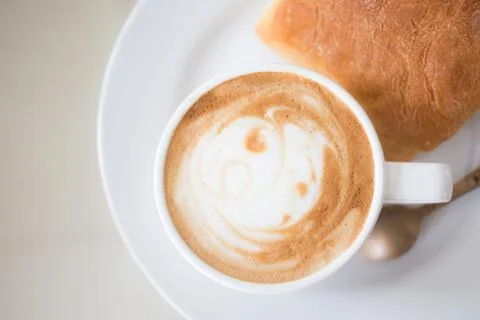 Breakfast with coffee Stock Photos