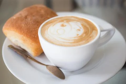 Breakfast with coffee Stock Photos