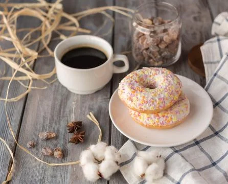 Breakfast of coffee Stock Photos