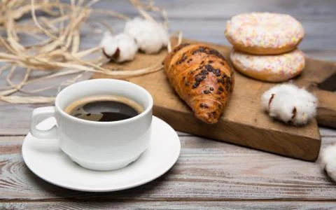 Breakfast of coffee Stock Photos