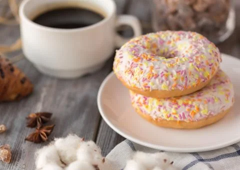 Breakfast of coffee Stock Photos
