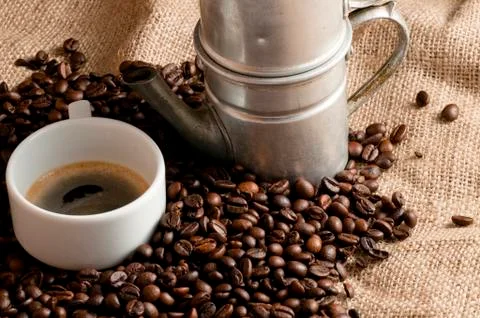 Breakfast with coffee Stock-Fotos