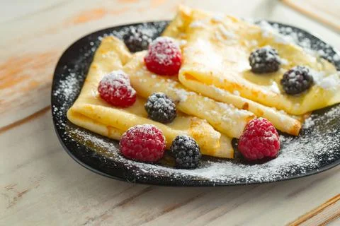Breakfast composition in the kitchen Stock Photos