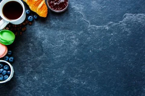 Breakfast concept on table Stock Photos