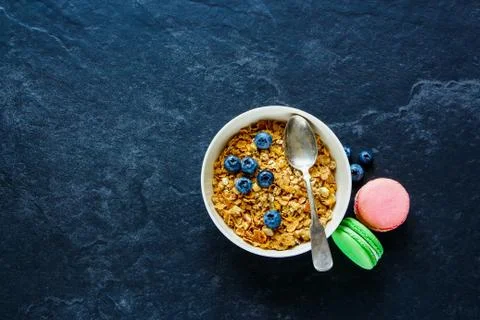 Breakfast concept on table Stock Photos