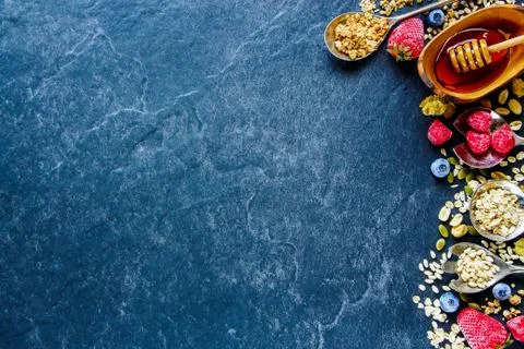 Breakfast concept on table Stock Photos