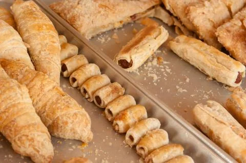 Breakfast croissant Foto stock