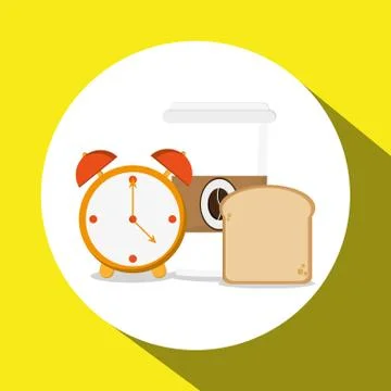 Breakfast design , vector illustration Stock Illustration