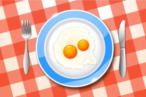 Breakfast egg Stock Illustration