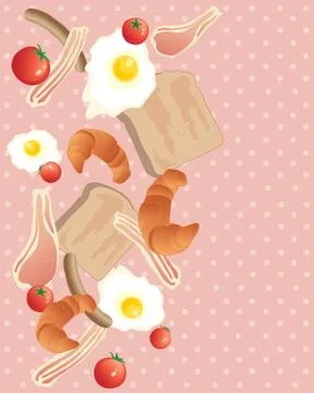 Breakfast elements Stock Illustration