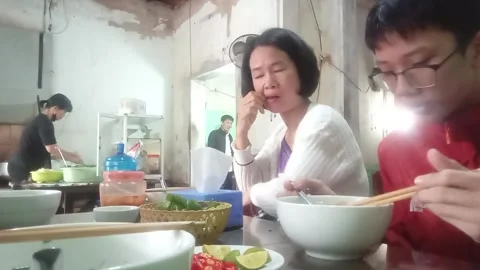 Breakfast with family Stock Footage 303339678