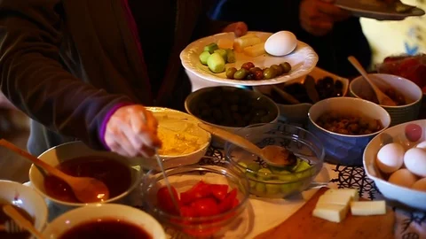 Breakfast Stock Footage 93399055