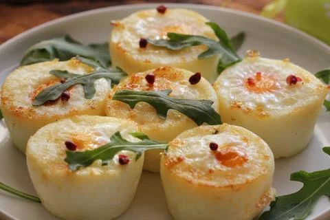 Breakfast - fried egg Stock Photos