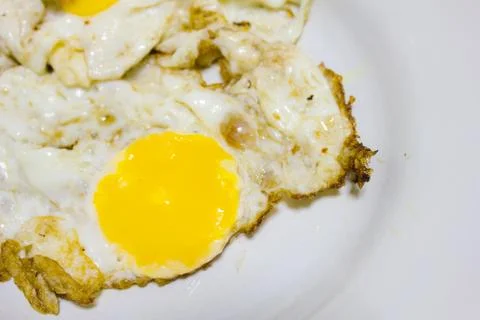 Breakfast with fried eggs Stock Photos
