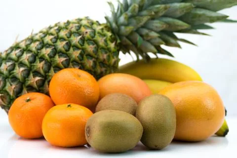 Breakfast fruits Stock Photos