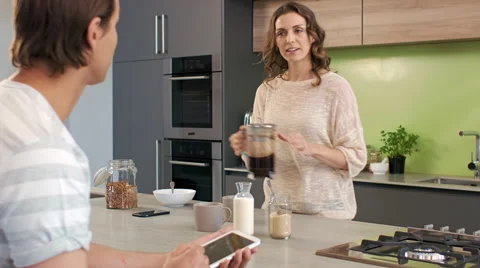 Breakfast at home Stock Footage 60789156
