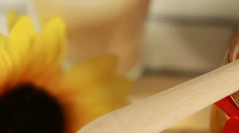 Breakfast - Honey dipper (pan) Stock Footage 10686184