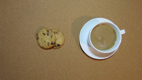 Breakfast hot coffee Stock Footage 104569173