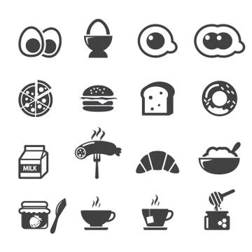 Breakfast icon Stock Illustration