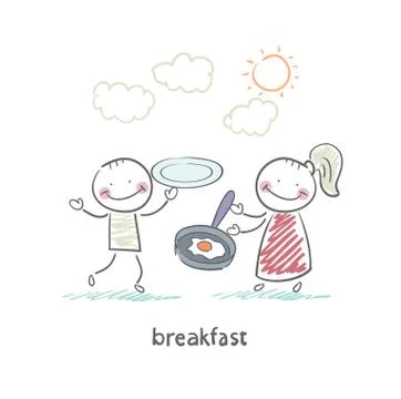 Breakfast Stock Illustration