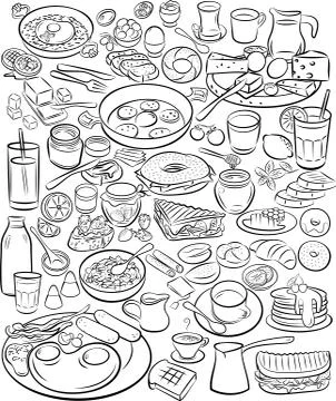 Breakfast Stock Illustration