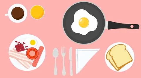 Breakfast Illustrazione stock