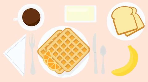 Breakfast Illustrazione stock