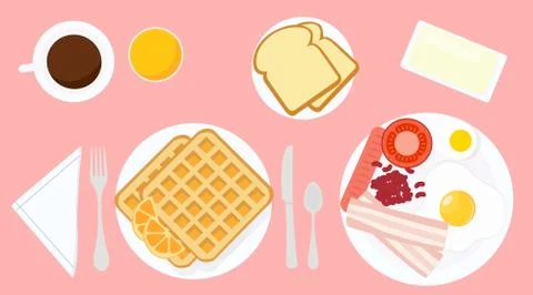 Breakfast Illustrazione stock