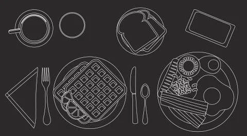 Breakfast Illustrazione stock