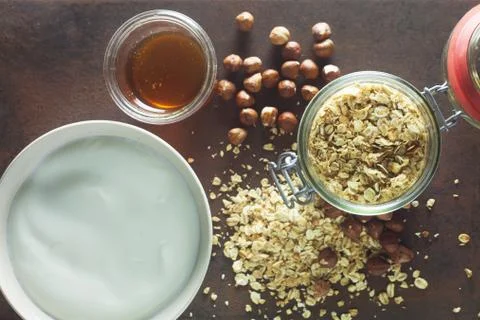 Breakfast Ingredients Stock Photos