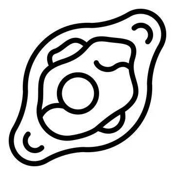 Breakfast khachapuri icon outline vector. Food bread Stock Illustration