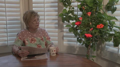 Breakfast lady is celebrated by the opening of multiple flower blossoms, 4K. Stock Footage 145215967