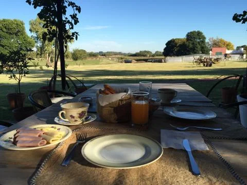 Breakfast in Nature Stock Photos