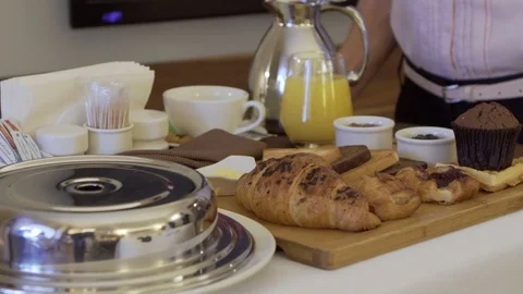 Breakfast in number. The order of a breakfast in number. A breakfast in hotel. A Видео 71473443