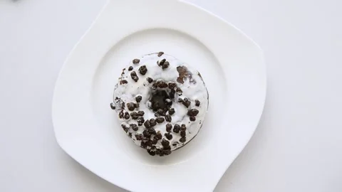 Breakfast at the office. Stock Footage 134619835