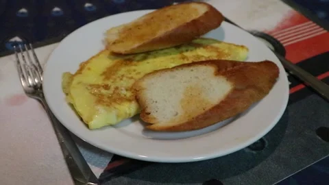 Breakfast Omelette 6 Stock Footage 276687756