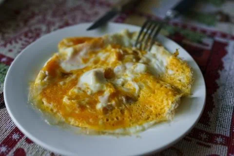 Breakfast omelette Foto stock
