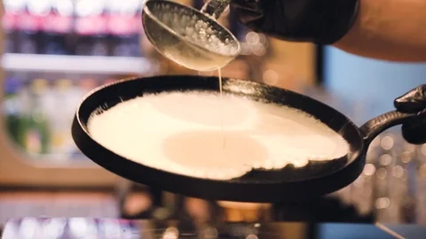 Breakfast pancakes Stock Footage 85730834