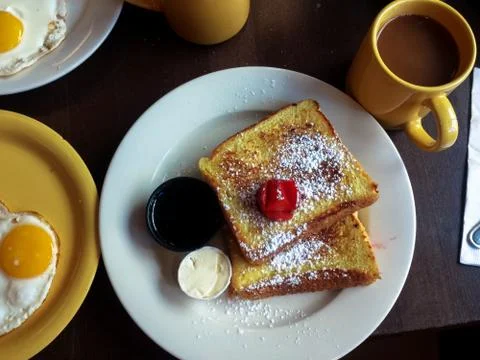 Breakfast with pancakes Stock-Fotos