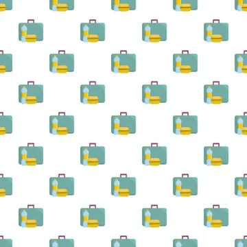 Breakfast pattern seamless Stock Illustration