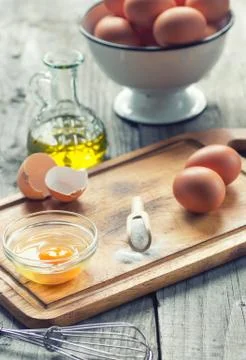 Breakfast preparing 库存照片