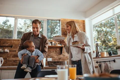 Breakfast is ready! Stock Photos