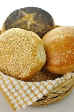 Breakfast rolls Foto stock