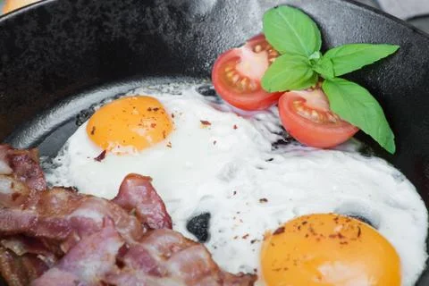 Breakfast in a rustic style Stock Photos