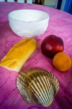Breakfast in Saint Jacques de compostelle Foto stock