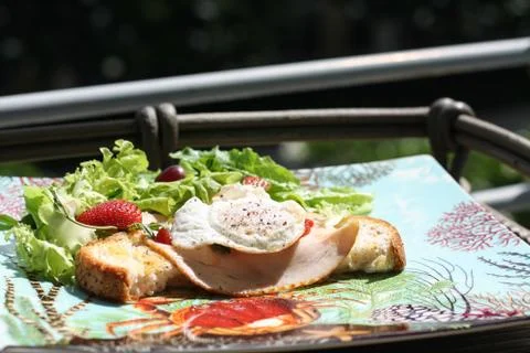 Breakfast with salads Stock Photos