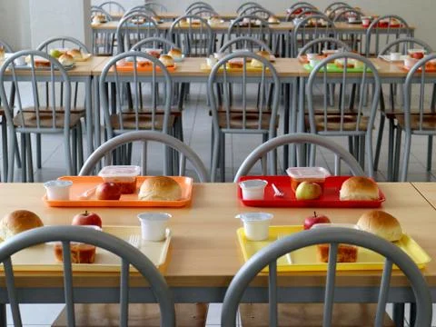 Breakfast at school Stock Photos