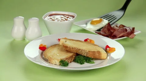 Breakfast Sequence Stock Footage 909728