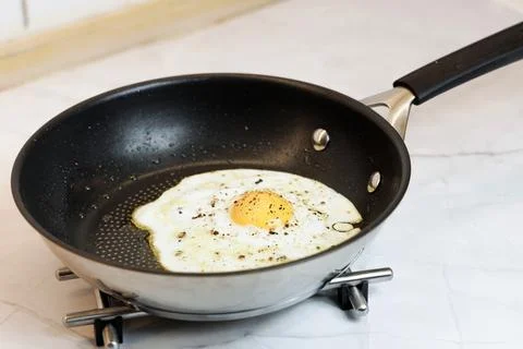 Breakfast served on the kitchen table Stock Photos